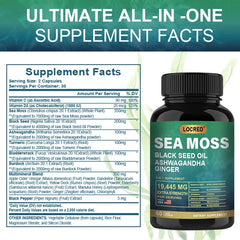 Organic Burdock Root, Bladderwrack, and Sea Moss Extract Powder