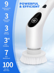 Multi-functional Electric Cleaning Brush - White