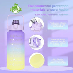 Gradient Water Bottle - Blue Pink