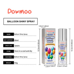 Dowmoo Latex Balloon Shine Spray - Long-Lasting and Anti-Oxidation for Enhanced Glossiness