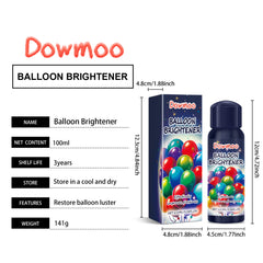 Dowmoo Party Balloon Brightener - Enhances Party Atmosphere and Keeps Balloons Shiny