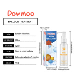 Dowmoo Helium Balloon Protection Liquid - Ensures Steady Flight and Adds Aesthetic Appeal