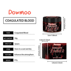 Dowmoo Halloween Fake Blood Paste - Washable and Realistic Blood for Vampires and Zombies