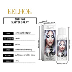 EELHOE Body Glitter Spray - Natural, Long-Lasting, and Brightening Highlight Spray