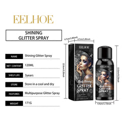 EELHOE Stage Makeup Glitter Spray - Natural, Long-Lasting, and Brightening Highlight Spray