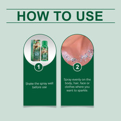 EELHOE Glitter Spray - Natural, Long-Lasting, and Brightening Highlight Spray