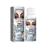 EELHOPE Shimmering Glitter Spray - Highlight Spray for Hair, Body, and Festivals