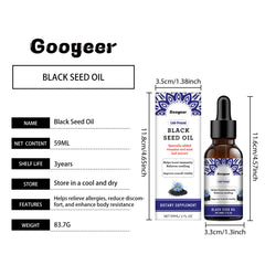 Googeer Dietary Supplement Black Seed Oil Body Care Body Supplement