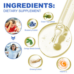 Googeer Dietary Fiber Supplement (Oral) Relieve Anxiety, Fatigue, Enhance Energy, Body Care Drops