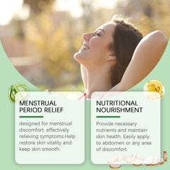 Menstrual Relief Yam Cream: Aloe Vera Moisturizing and Nourishing Cream for Relieving Menstrual Pain