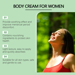 Menstrual Relief Yam Cream: Aloe Vera Moisturizing and Nourishing Cream for Relieving Menstrual Pain