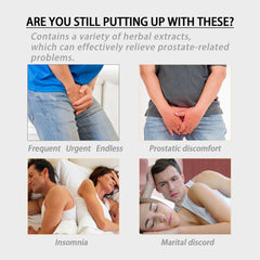 NORTH MOON Prostate Health Capsules: Men's Body Massage Care, Relief of Prostate Discomfort, Vitality Boost