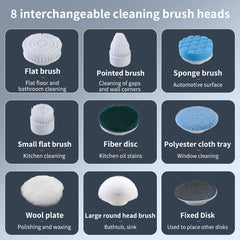 cleaning brush with a long, extendable handle