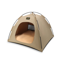 Factory direct supply pet tent cat nest, detachable, portable, foldable, outdoor sunshade cat/dog tent, colors: gray and beige