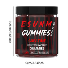 Creatine gummies (Source factory, foreign trade supply, supports 150 strawberry flavored gummies)