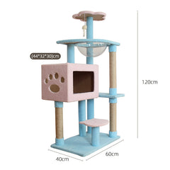 Flower Cat Tree 47.2-inch multi-level cat tower