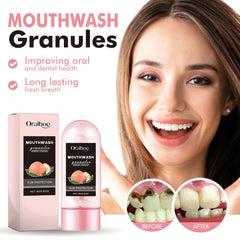 Peach Flavored Dental Cleansing Pellets - Long-lasting fresh breath