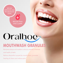 Peach Flavored Dental Cleansing Pellets - Long-lasting fresh breath