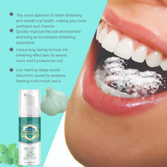 Oral Whitening Dental Mousse - Cleanses and whitens teeth