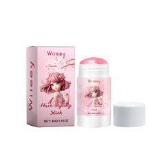 Wiieey Sakura-flavored Hair Styling Stick, Keeps Hair Styled and Moisturized, Soothes Frizz