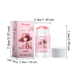 Wiieey Sakura-flavored Hair Styling Stick, Keeps Hair Styled and Moisturized, Soothes Frizz