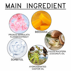 Wiieey Sakura-flavored Hair Styling Stick, Keeps Hair Styled and Moisturized, Soothes Frizz