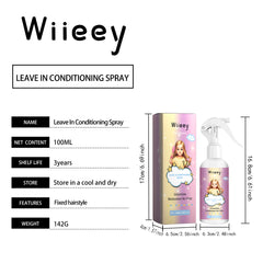 Wiieey Hair Fixing Spray, Long-lasting Moisturizing and Styling with a Pleasant Fragrance