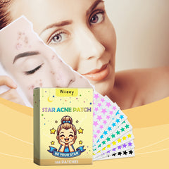 Wiieey Star Acne Patch, Helps Reduce Acne and Acne Scars, Cleanses Closed Comedones, and Portable Cartoon Design