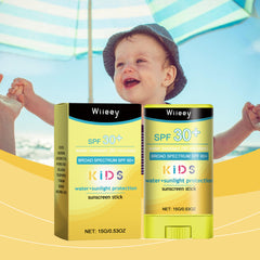 Wiieey Children's UV Protection Stick, Refreshing, Non-Sticky, and Long-lasting Waterproof and Anti-Sweat Protection