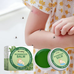 Wiieey Wormwood Baby Mosquito Repellent Balm, Cool Plant-based Protection Against Mosquito Bites for Infants