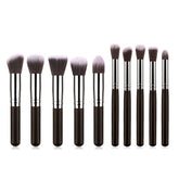 10 Pcs Makeup Brushes Set for Travel Set Synthesized