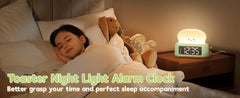 Kids Alarm Clock, Digital Alarm Clock for Bedrooms, Cute Toast Night Light, Timer, Snooze, Adjustable Brightness, Small Bedside Clock for Kids Girls Boys Teens Birthday Room D¨¦cor