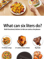 Electric Hot Air Fryers, Healthy Cooking with Temperature Control & Nonstick Basket Compact Space Saving, 360 degree hot air circulation