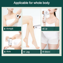 Laser Hair Removal Device for Women and Men, 3-in-1 Upgraded 999,900+ Flashes Painless at-Home IPL Hair Removal Device, Permanent Laser Hair Removal with 2 Mode 9 Energy Levels