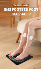 EMS Foot Massager Mat -Foot Massager Pad for with 8 Modes, 19 Levels without Remote and Use off Socks