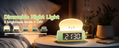 Kids Alarm Clock, Digital Alarm Clock for Bedrooms, Cute Toast Night Light, Timer, Snooze, Adjustable Brightness, Small Bedside Clock for Kids Girls Boys Teens Birthday Room D¨¦cor
