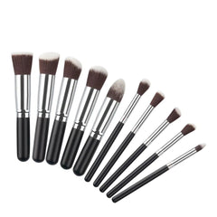 10 Pcs Makeup Brushes Set for Travel Set Synthesized