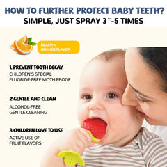 Wiieey Children's Teeth Cleansing Spray, Dental Care Spray for Fresh Breath and Healthy Teeth