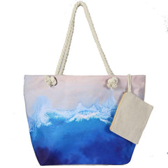 Just-a-bag! Summer beach design bag, for holiday travel and daily routine. Spacious capacity, cotton rope materials handle. Women canvas wholesale beach tote bag2