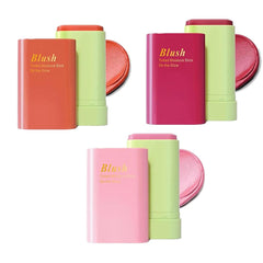 Multi-Use Makeup Blush Stick, Soft Cream Blush Makeup, Waterproof Natural Solid Moisturizer Blusher Stick, Multi-purpose Blush Stick for Eye, Cheek and Lip (01 Red)3