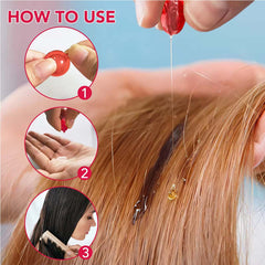 Hair care serum capsule 40 tablets, women's and men's hair vitamin serum, no rinse with trunk, Hawaiian avocado oil, moisturizes, smoothes and repairs