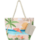 Just-a-bag! Summer beach design bag, for holiday travel and daily routine. Spacious capacity, cotton rope materials handle. Women canvas wholesale beach tote bag2
