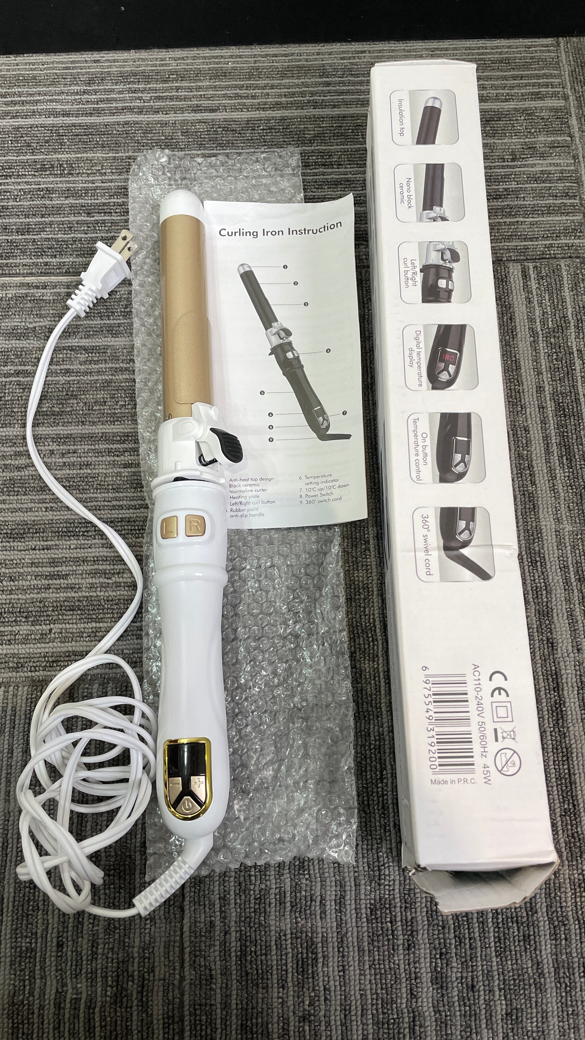 B1 Curling Iron 28mm - White