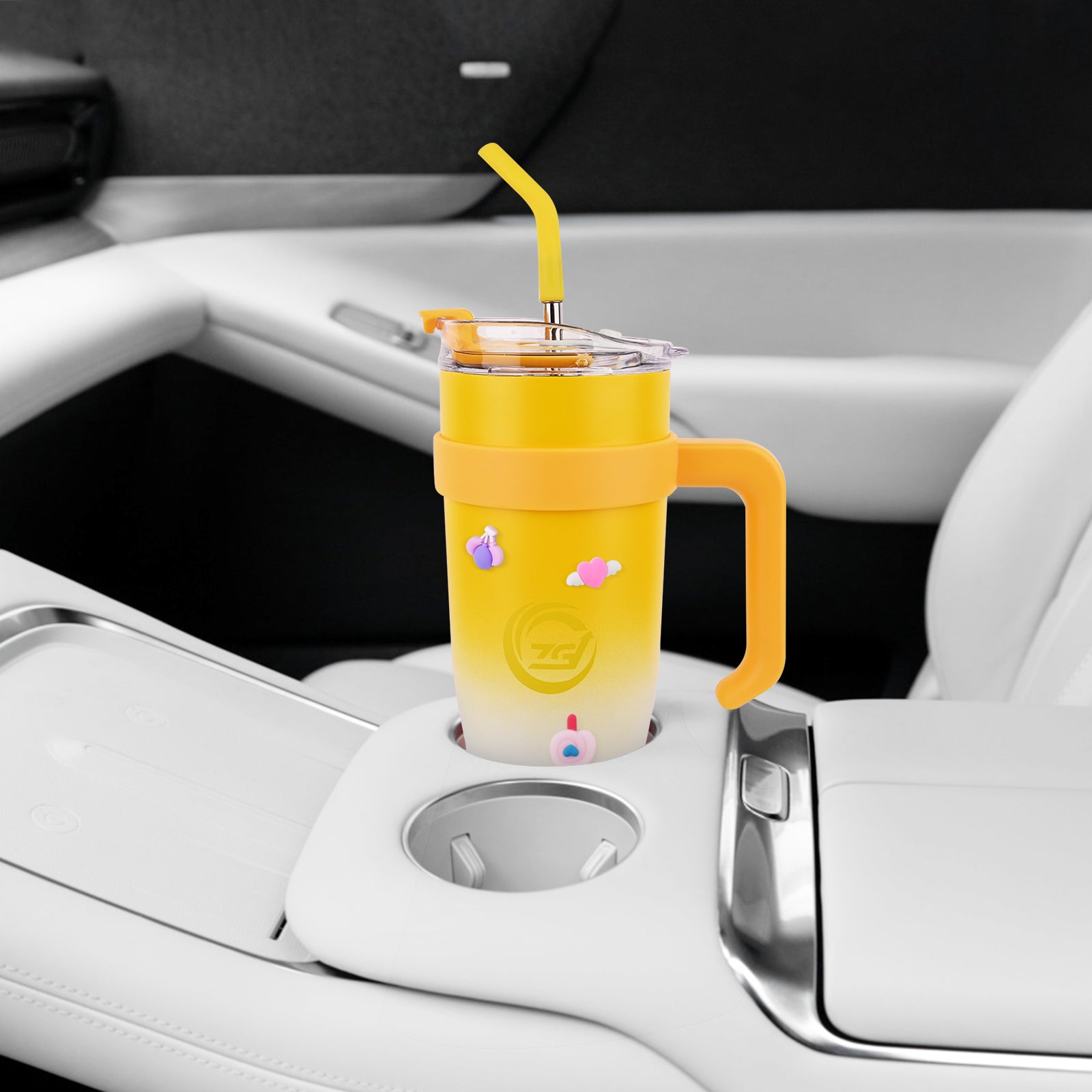 Car Cup Holder - Yellow