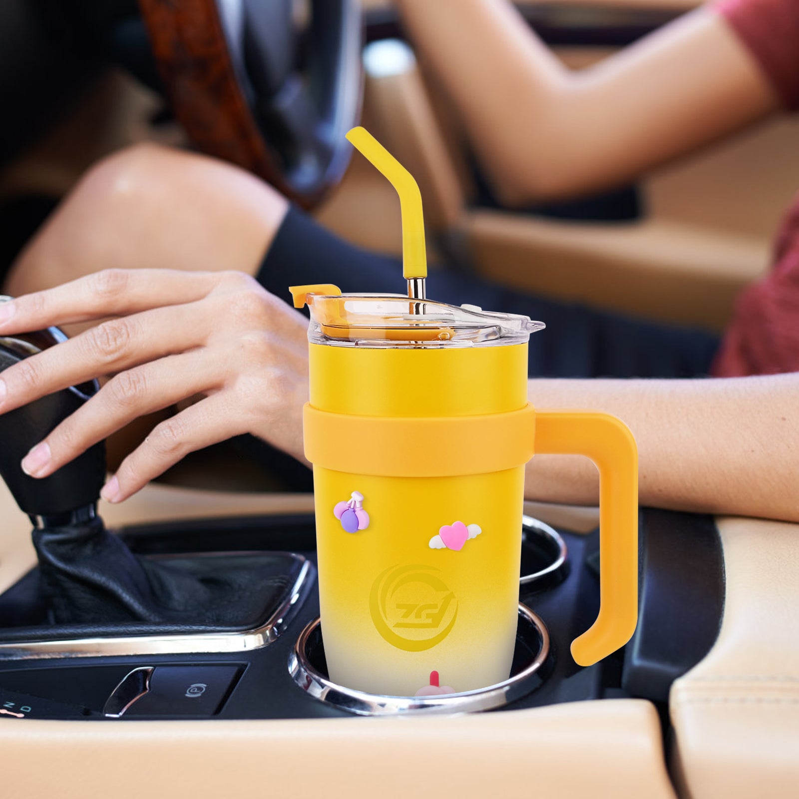 Car Cup Holder - Yellow