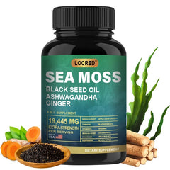 Organic Burdock Root Bladderwrack Seamoss-Black