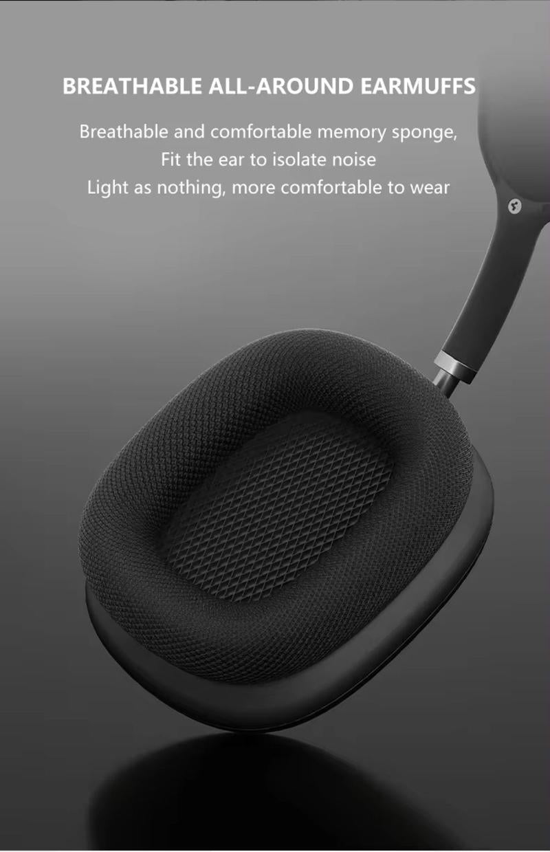 P9MAX Bluetooth Earphones with Leather Case - Black