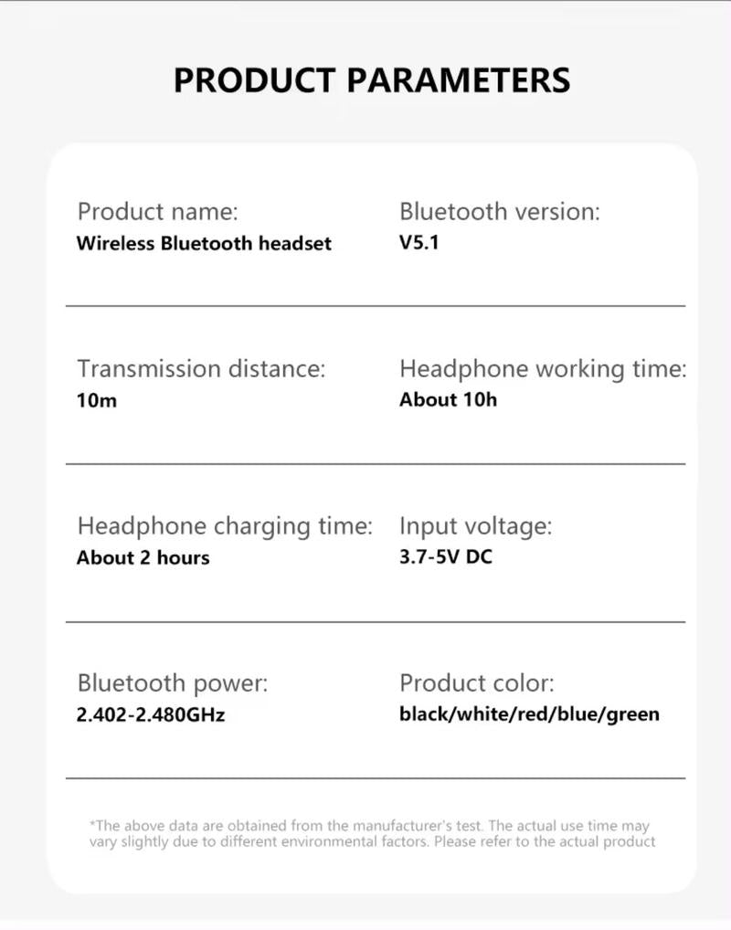 P9MAX Bluetooth Earphones with Leather Case - Blue