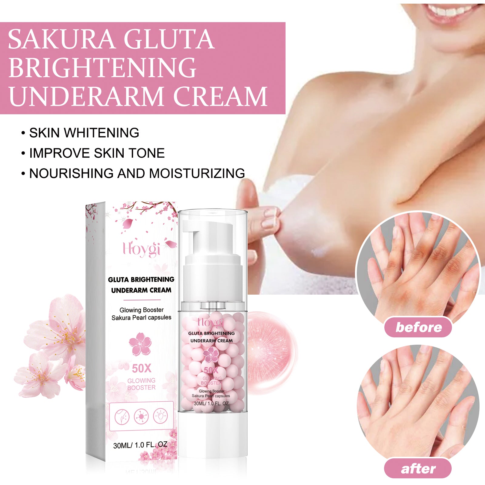 Sakura Gluta Brightening Underarm Cream