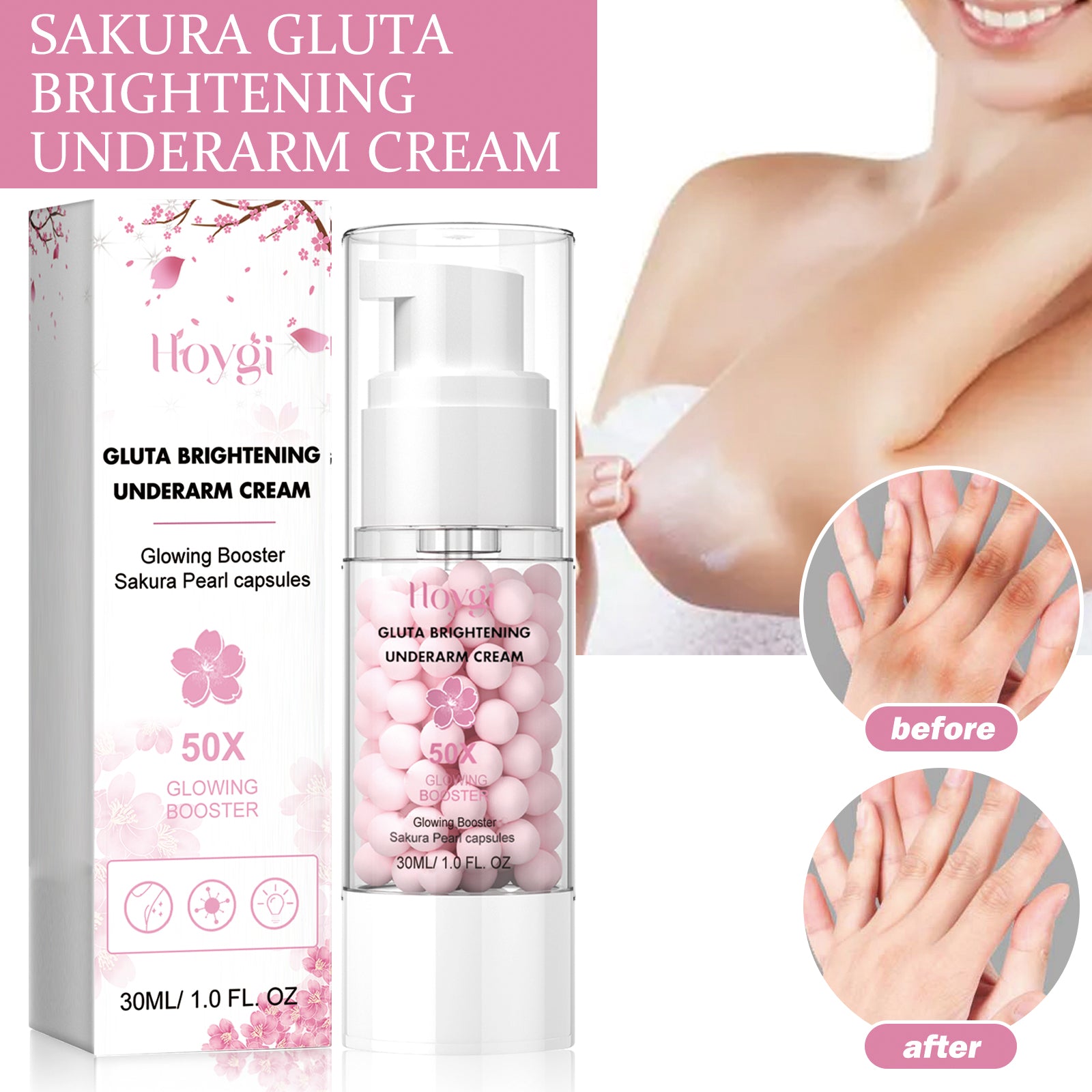 Sakura Gluta Brightening Underarm Cream